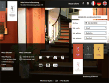 Tablet Screenshot of hotelvictoriastrasbourg.com